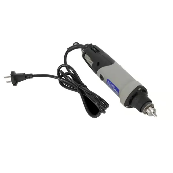 Ilmainen Palautus Sähköinen minihiomakone - Suorahiomakone - 400 W - Säädettävä 5 000–28 000 r/min - 220 V EU-pistoke - Istukka 0,6–6,5 mm - Kuparimoottori - Harmaa
