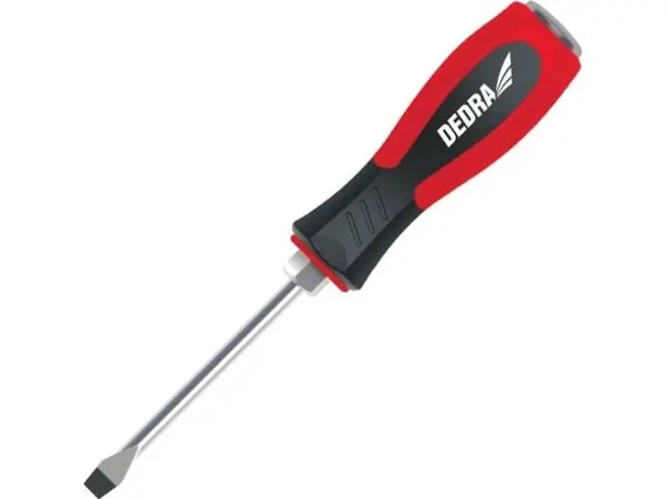 Dedra ruuvimeisseli litteän lyömiseen 8x300mm CrV (06A069) Suosittu
