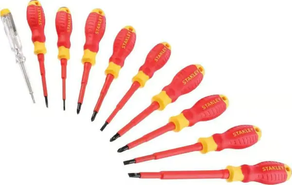 STANLEY RUUVIMEISSELIT 10 kpl VDE PZ2 + PH2 + SL5 + TESTI Tarjous