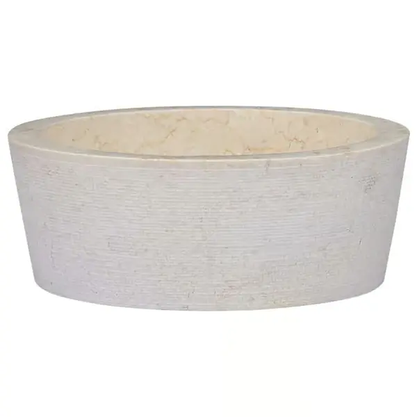 vidaXL Pesuallas kerma Ø40x15 cm marmori Asiakkaiden Suosikki
