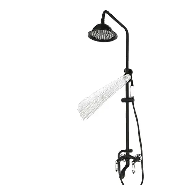 Bestseller Suihkujärjestelmä, messinki ja 304 ruostumaton teräs, korkeussäädettävä 78-115 cm, letkun pituus 1,5 m, veden lämpötila jopa 80℃