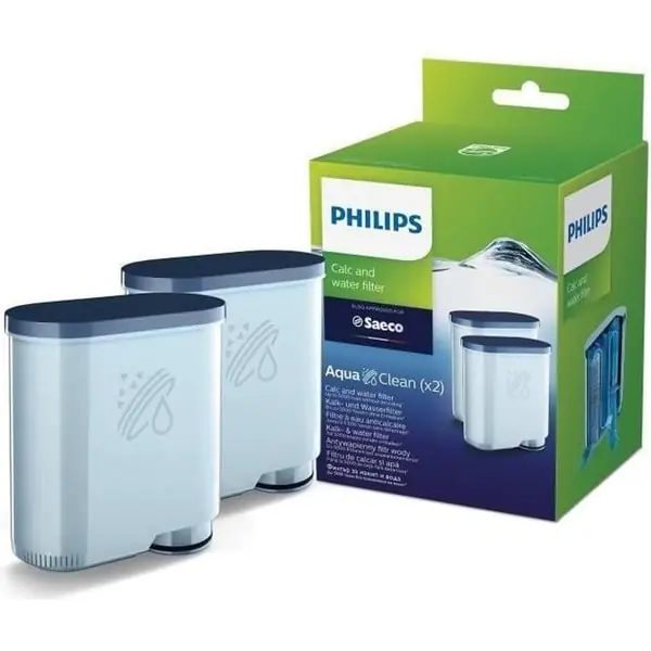 Uutuus PHILIPS CA6903/22 kahvinkeittimen suodatinpatruuna - Poistaa kalkkikertymät luonnollisesti - 2 suodattimen pakkaus