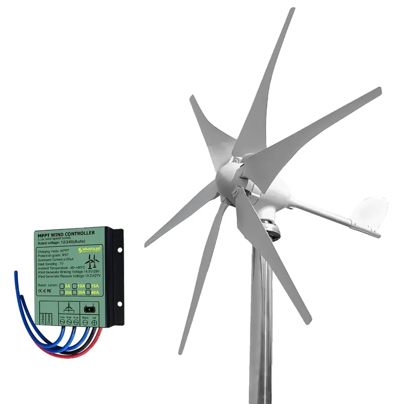 Tuulivoimageneraattori, 6 lapaa, 3000W teho,24V, 5000W, Ilmaisella ohjaimella Uutuus