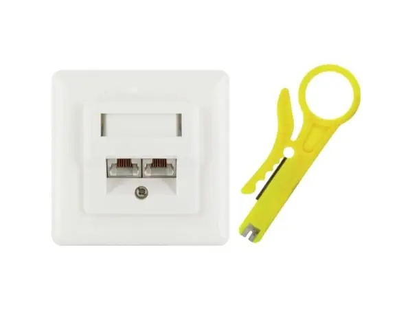 Pakollinen (Must-Have) Schwaiger TDU2628532 - RJ-45 - Valkoinen - 1 kpl (1 kpl)
