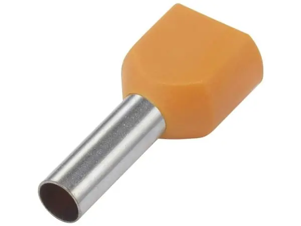 TRU COMPONENTS 1091317 tvillingkabelsko 0,5 mm² delvis isolerad orange 100 st Merkkituote