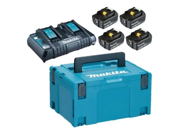 Makita 198091-4, Akku- ja laturisetti, Litiumioni (Li-Ion), 6 ah, 18 V, Makita, Pora, Akkuruuvinväännin, Iskuporakone, Hiomakone Tehdashinta