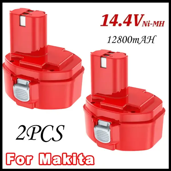 Loppuunmyynti Sähkötyökalun vaihtoakku - Akupaketti PA14 1422 1420 - 14,4V - 12800mAh suuri kapasiteetti - 2 kpl - Yhteensopiva porien 6280D 6281D 6237D kanssa