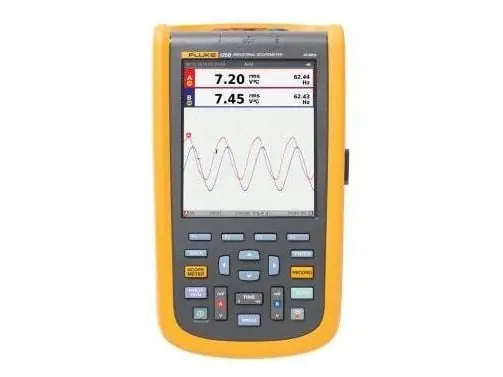 Fluke 125B/EU/S, Kannettava, 40 MHz, 5 mV, 8,75 ns, 50.00 kRPM, TFT Uusi Kokoelma