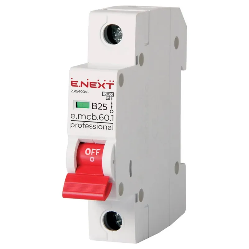 E.NEXT p041010 Sulake PRO 1P B 25A 6kA 230/400V AC Osta Nyt