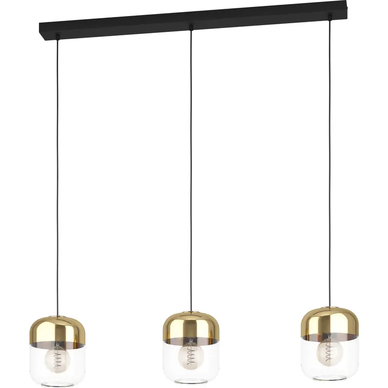 Riippuvalaisin 3-os EGLO Maryvilla 3x40W 87x17 cm kulta Ajankohtainen