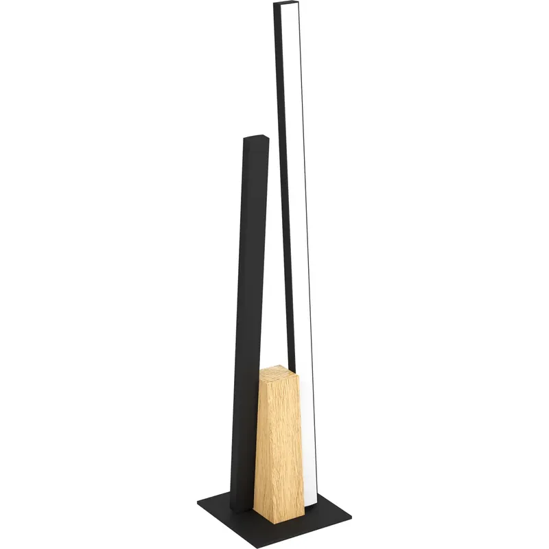 Pöytävalaisin EGLO Panagria led 6,8W 7,5x4,5x45,5cm musta/puu Uusi Malli