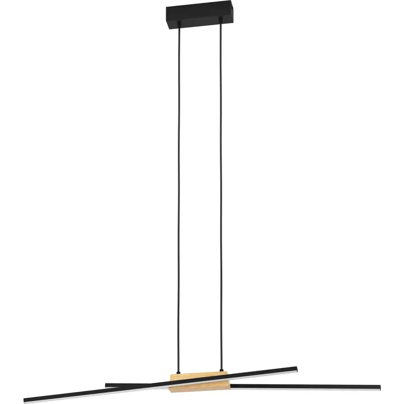 Merkkituote Riippuvalaisin EGLO Panagria led 2x13W 93,5x7,5cm musta/puu