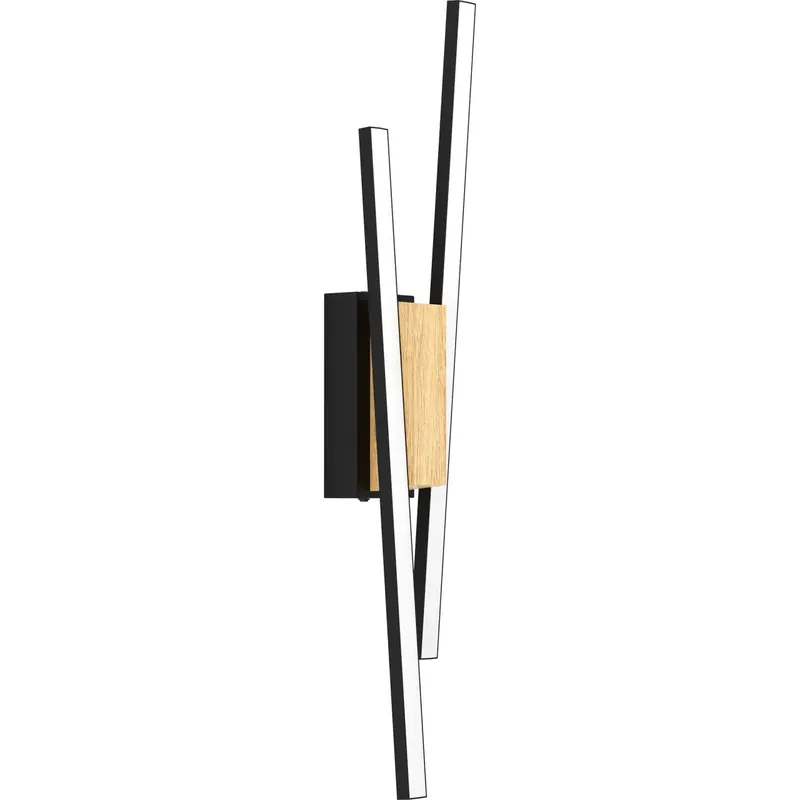 Poisto Seinävalaisin EGLO Panagria led 2x6,3W 7,5x54cm musta/puu