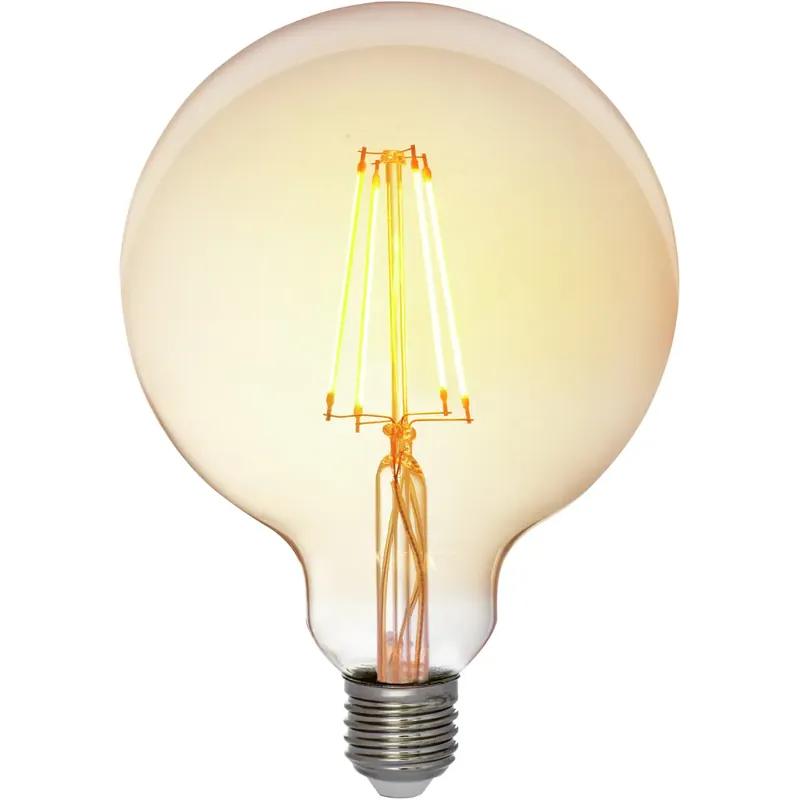Superhinta LED-globelamppu AMBER antiikki 5 W POP-125 2200 K kirkas E27 125 lm