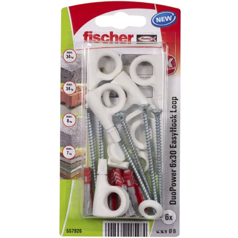 Silmukoukku Fischer DuoPower 6x30 EasyHook, 6 kpl Bestseller