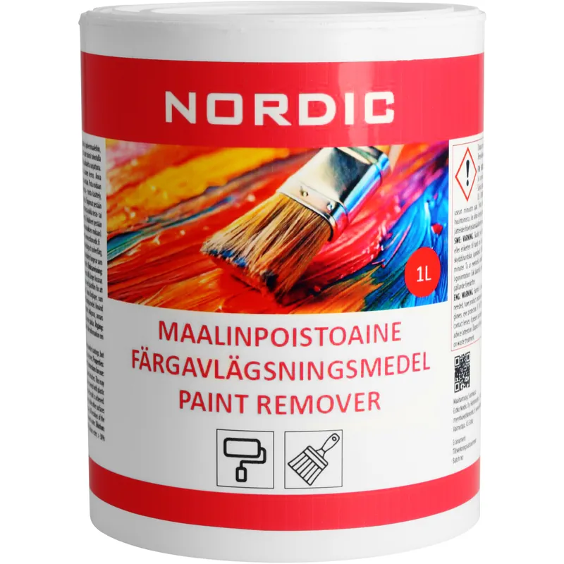 Maalinpoistoaine Nordic 1 l Uusi Malli