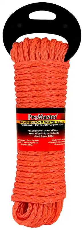 Köysi ProMaster PE 8 mm punottu 20 m Ajankohtainen