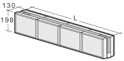 Runkopalkki Kahi viistetty RRH6VII 1800 mm Uusi Malli
