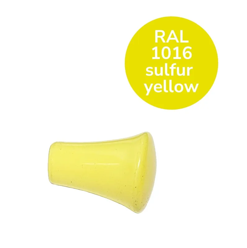 Pieni kartionuppi / naulakkotappi halkaisija 15mm, sulfur yellow Pakollinen (Must-Have)