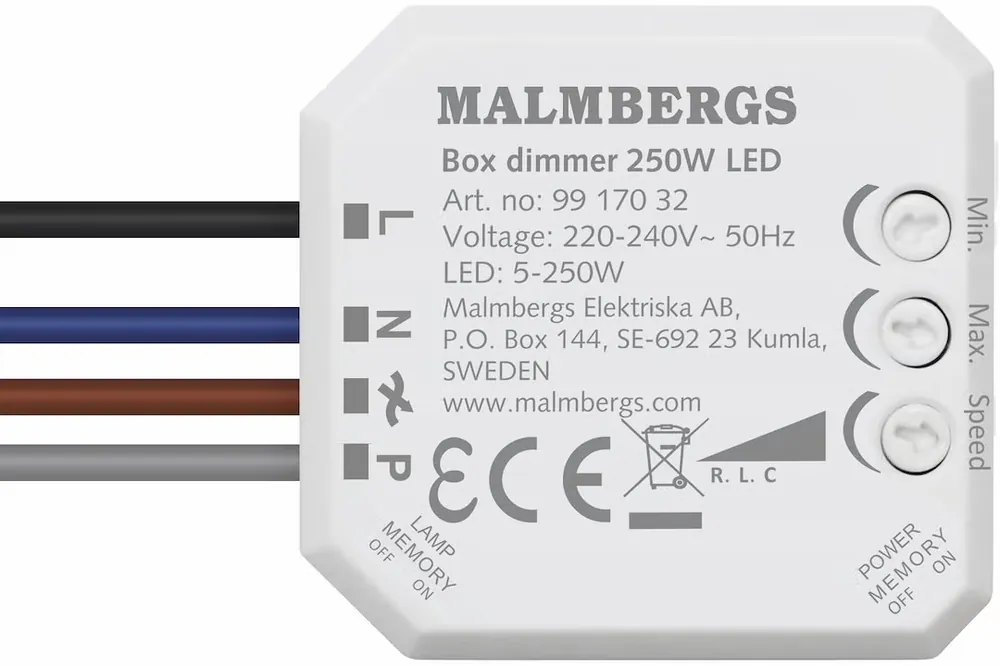 Rasiasäädin 5-250W LED Suosittu