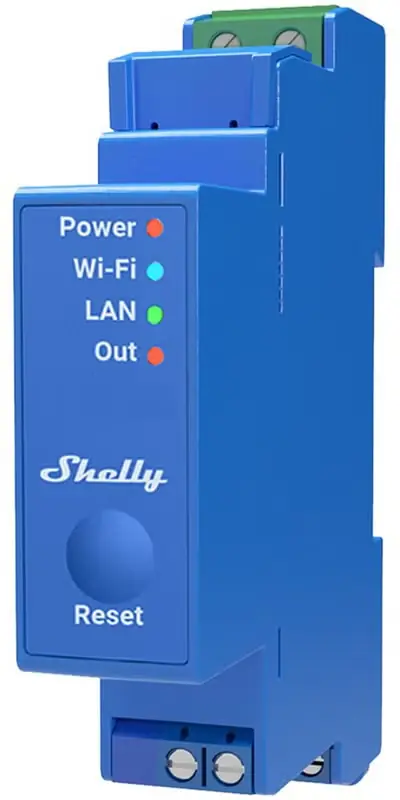 SHELLY PRO 1 OHJELMOITAVA RELE 1-K 16A DIN WIFI - 2710500 Alennus